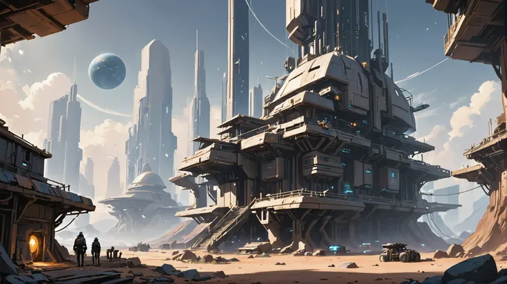 digital painting, rustic scifi settlement outside of the multiverse<lora:EnvyBetterHiresFixXL01:0:hr=1><lora:EnvySendNoodzXL01:-0.6><lora:EnvyDramaticPortraitXL01:1><lora:EnvyGoddessXL03:1>