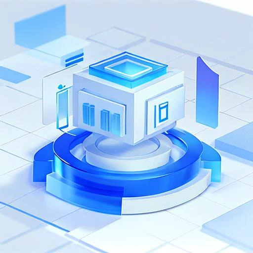 best quality, many details,4k,blender,octane render,C4D,transparent glass texture,DDicon,blue|orange, frosted glass, transparent technology sense, industrial design,white background,studio lighting, sunshine,flat, minimal,quasi-object,axisymmetric,Data, cylinder,file,