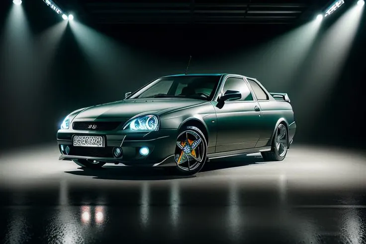 photo of a PRIORA in a garage, dramatic lighting, insanely detailed, gloss paint, shot at 24mm on sony alpha, high settings octane render, 8k, <lora:PRIORA:0.8> (studio quality:1.1), (8k uhd:1.1), (ultra realistic:1.1), (photography:1.1), (photorealism:1.1), (realistic:1.1), (detailed:1.1), (massive scale:1.1), (max detail:1.1), (soft lighting:1.1), (studio lighting:1.1), (photoshop:1.1),