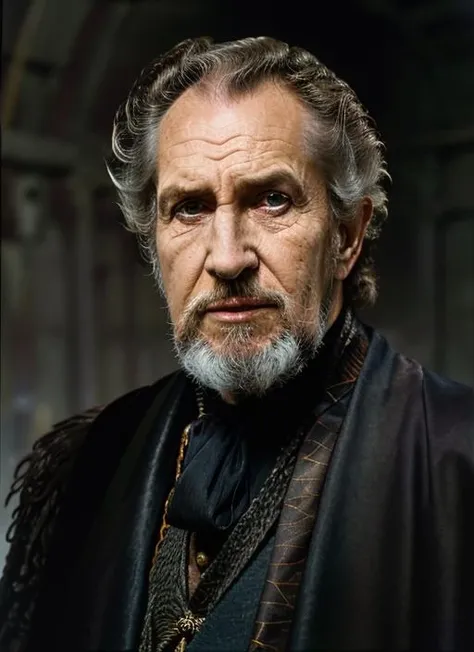 (<lora:VincentPrice1:1>) ,a Portrait photo of (vp1) man with messy hair, Detailed face, (perfect eyes), (highly detailed skin:1.1), perfect body, ((wearing wizard costume)), Modelshoot style, Professional Photography, soft lighting, PHOTOREALISTIC, Realistic, standing in a dark studio background, blurred background, volumetric fog,. RAW, analog style, sharp focus, 8k, HD, DSLR, high quality, Fujifilm XT3, film grain, award winning, masterpiece,