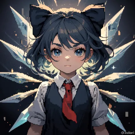 pixel-art 1girl cirno
