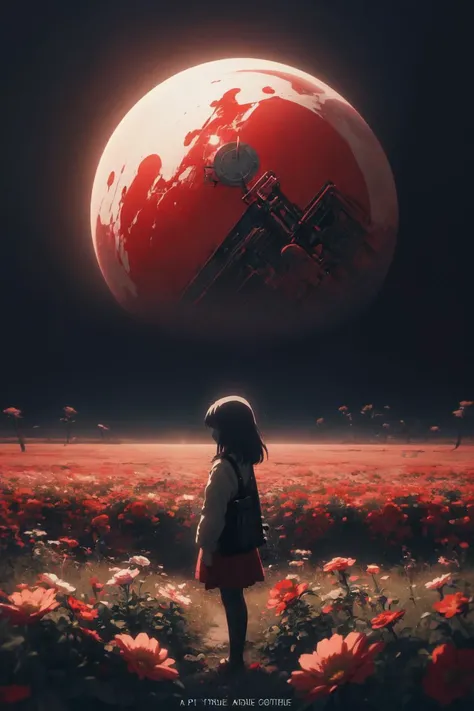 anime-opening (1girl) solo a-dreamscape-aesthetic-in-Red-theme-atmosphere mosaic-background happy flowers (wallpaper-style) movie-trailer cinematic screencap still-shot true-perception comfortable