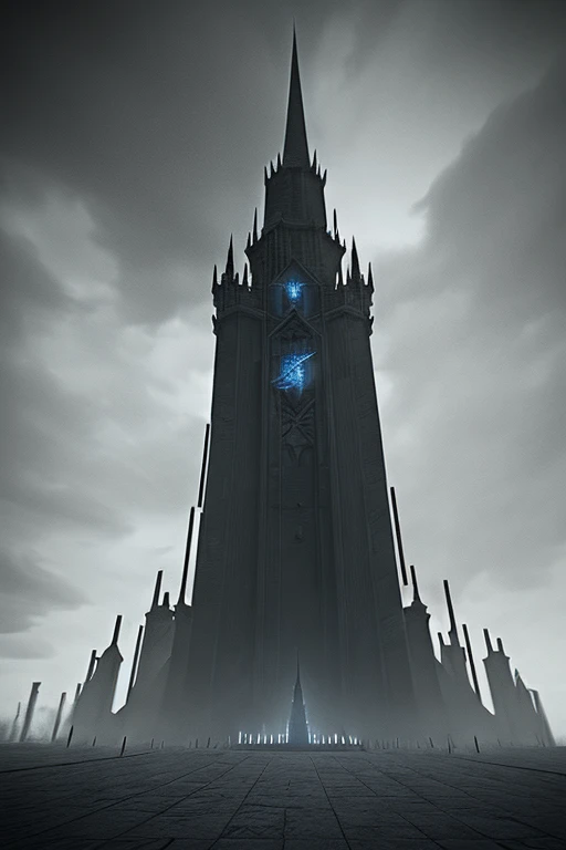 the unfathomed tower, evil, the unknown, concept art render, unreal engine 5, beware my soul, ominous, octane render, 4K, gloomy, subversive background