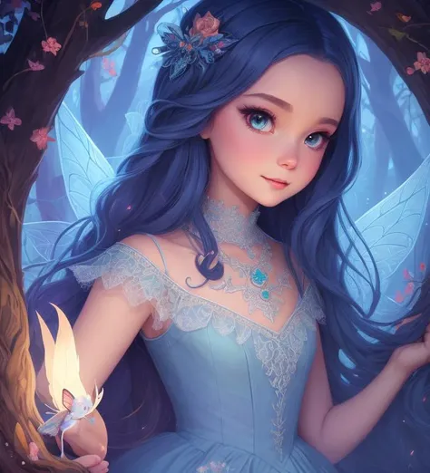 witch, super cute spider with big bright eyes, digital painting, dreamlike, intricate details, sharp focus, trending on artstation, art by lois van baarle and loish and ross tran and rossdraws and sam yang and samis arts and artgerm, fairy tales, pixar, disney, dreamworks style, surrounded by magical fairies in a dreamlike forest, rendered in intricate detail in a digital painting with sharp focus, inspired by fairy tales and animated movies from pixar, Disney, and dreamworks, and created by the talented artists lois van baarle, Loish, Ross Tran, Rossdraws, sam yang, samis arts, and artgerm, Trending on Artstation, this artwork is sure to capture hearts with its delightful charm, (Chibi:1,3)