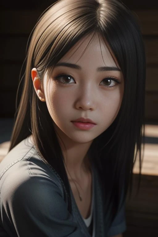 Hyperrealistic art of <lora:YukikoKanzakiR4:0.8>,YukikoKanzakiR4,brown eyes, black hair,, Extremely high-resolution details, photographic, realism pushed to extreme, fine texture, incredibly lifelike