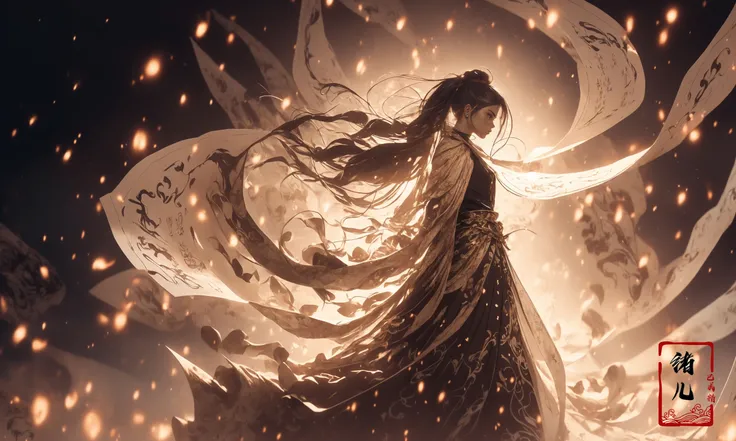 (dramatic, gritty, intense:1.4),masterpiece, best quality, 8k, insane details, intricate details, hyperdetailed, hyper quality, high detail, ultra detailed, Masterpiece,
(calligraphy:1.4)(ether colorful ink flowing:1.3),1girl,  A shot with tension
<lora:~Q?-Nflcalligraphy:0.8>