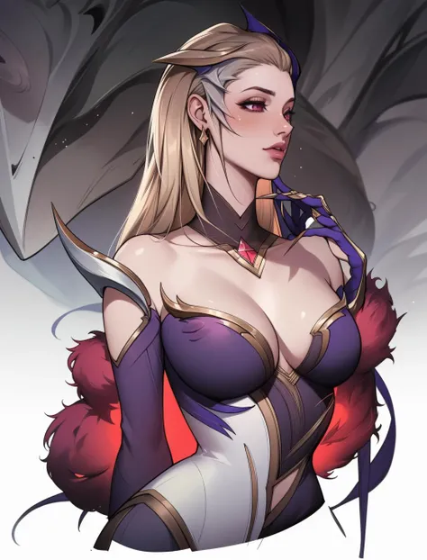 (masterpiece, best quality), intricate details, 1girl, <lora:coven_evelynn:0.8> coven evelynn,