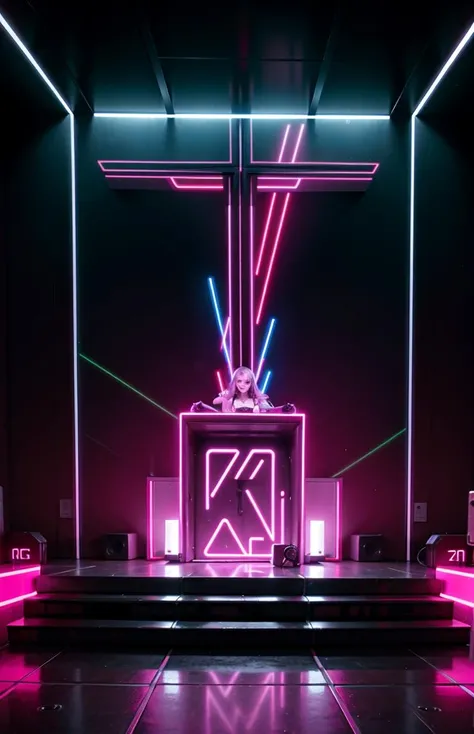 neon altar, techno, rave