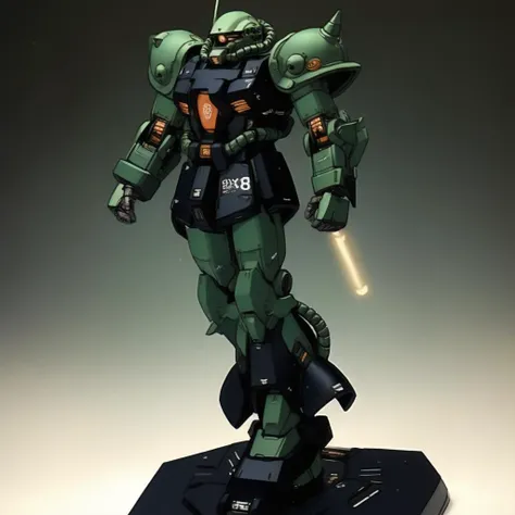 beautiful landscape,EarthPorcelain,secnic,oil painting,day,((RRS),zaku ii,Zeon MS2,one-eyed,full body,holding lightsaber ),green armor,masterpiece,powerful,extremely detailed cg unity 8k wallpaper,(sharp touch:1.1),(strong,powerful:0.9),(hyper extreme detailed:1.1),mech,(mechanical:1.05),(robot joints:1.05),(regular:1.05),(industrial design:1.05),redesign,(glowing eyes:1.1),solo,(monochrome:0.9),standing,(armored core:0.85),(toon rendering:0.8),outdoors,(official art),<lora:srd_v3_5d:0.7>,<lora:mechaDream-v1_lora:1>,<lora:mecha_20230530090512-000003:0.4>,<lora:Zeon Mobile Suits v.21667757742202212154:0.5>,