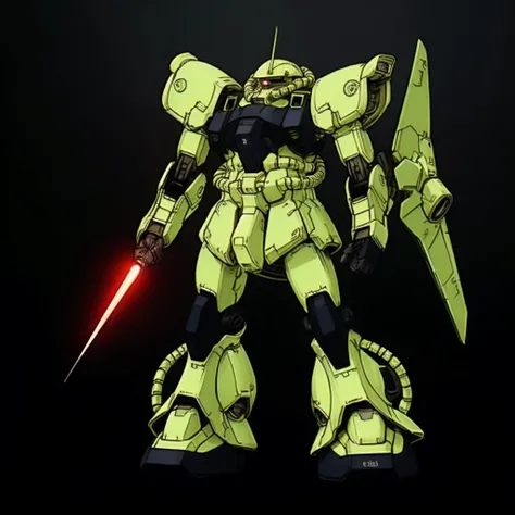 beautiful landscape,EarthPorcelain,secnic,oil painting,day,((RRS),zaku ii,Zeon MS2,one-eyed,full body,holding lightsaber ),green armor,masterpiece,powerful,extremely detailed cg unity 8k wallpaper,(sharp touch:1.1),(strong,powerful:0.9),(hyper extreme detailed:1.1),mech,(mechanical:1.05),(robot joints:1.05),(regular:1.05),(industrial design:1.05),redesign,(glowing eyes:1.1),solo,(monochrome:0.9),standing,(armored core:0.85),(toon rendering:0.8),outdoors,(official art),<lora:srd_v3_5d:0.7>,<lora:mechaDream-v1_lora:1>,<lora:mecha_20230530090512-000003:0.4>,<lora:Zeon Mobile Suits v.21667757742202212154:0.5>,