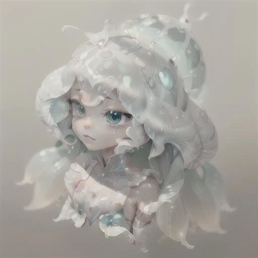 female, best quality, masterpiece, a portrait of a creature <lora:25_preal_1v5_768_0001BD5e_NR128NA128off:0.7>,mix_\(jellyfish\), jellyfish, transparent, (charturnerv2:0.8), A character turnaround of a jellyfish creature. Multiple views of the same character.