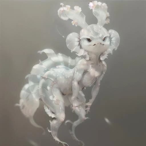 best quality,masterpiece,a portrait of a creature <lora:25_preal_1v5_768_0001BD5e_NR128NA128off:0.8> mix_\(jellyfish\),jellyfish,transparent,charturnerv2,A character turnaround of a jellyfish creature. Multiple views of the same character.,