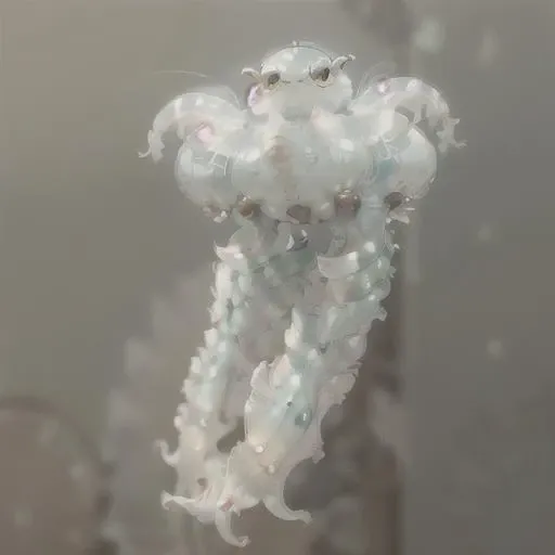 best quality, masterpiece, a portrait of a creature <lora:25_preal_1v5_768_0001BD5e_NR128NA128off:0.8> mix_\(jellyfish\), jellyfish, transparent, charturnerv2, A character turnaround of a jellyfish creature. Multiple views of the same character.