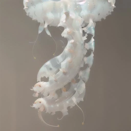 best quality, masterpiece, a portrait of a creature <lora:25_preal_1v5_768_0001BD5e_NR128NA128off:0.8> mix_\(jellyfish\), jellyfish, transparent, charturnerv2, A character turnaround of a jellyfish creature. Multiple views of the same character.
