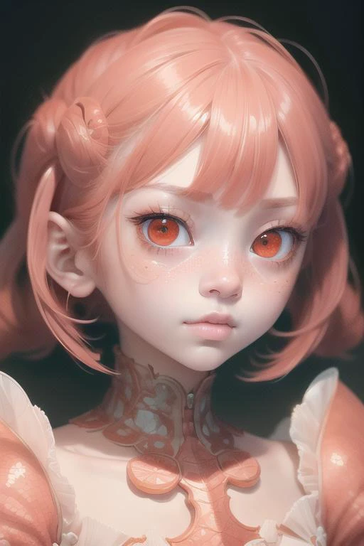 best quality, masterpiece, a portrait of a girl, mix_\(coral\), <lora:pearlCreature_1Pearl1v57680001bd5e1:0.7>, proportional eyes, (realistic:1.5), extremely detailed, hyper detailed, soft lighting, detailed background, extreme detail background, sharp details, beautiful face, symmetrical eyes, short red hair, short hair, red hair, green eyes, woman, high quality, (full body:1.3),
