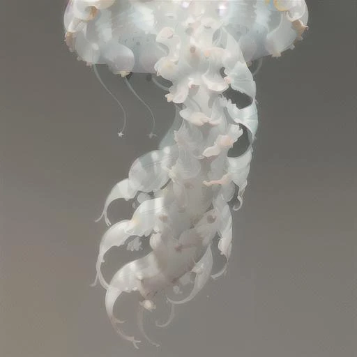 best quality, masterpiece, a portrait of a creature <lora:25_preal_1v5_768_0001BD5e_NR128NA128off:0.8> mix_\(jellyfish\), jellyfish, transparent, charturnerv2, A character turnaround of a jellyfish creature. Multiple views of the same character.
