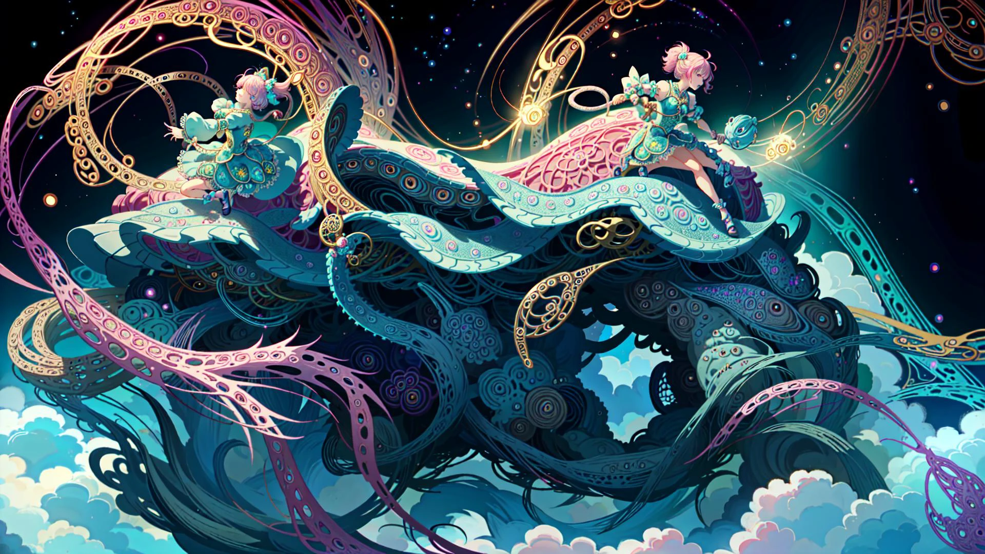 (worldoflace:1.3), 1girl, magical girl, (fighting a giant snake:1.1), (best quality, masterpiece:1.5), detailed <lora:WorldofLace:1> <lyco:GoodHands-beta2:1.0>