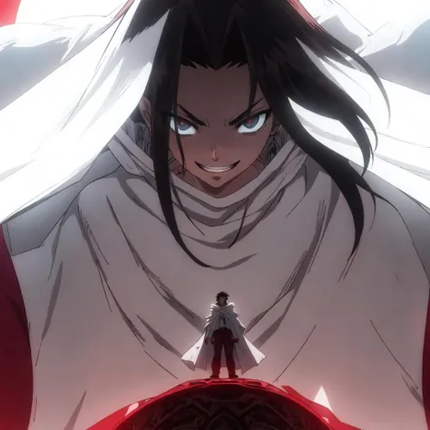 Background energy burst. Surrounding energy, evil smile
1 boy with long balck hair, white cloak, red gloves, red shoes, red pants,Beautiful fingers, Beautiful nose, Beautiful character design, Perfect eyes, Perfect face, Expressive eyes, Perfect balance, Look at the viewer, Shut up, (innocent_big_eyes: 1.0), (Light_Smile: 0.3 ), official art, extremely detailed CG unified 8k wallpaper, perfect lighting, colorful, Bright_Front_face_Lighting, white skin, (masterpiece:1.0), (best_quality:1.0), ultra-high resolution, 4K, ultra-detailed, photography, 8K,
<lora:yewang:0.6> <lora:r1ge - AnimeRage:0.3> r1ge <lora:tianshu-000001:0.3>