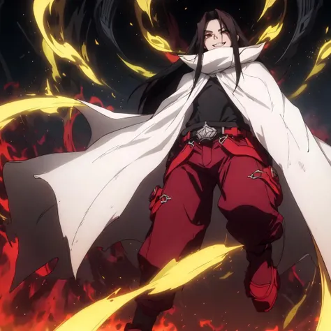 Background energy burst. Surrounding energy, evil smile
1 boy with long balck hair, white cloak, red gloves, red shoes, red pants,Beautiful fingers, Beautiful nose, Beautiful character design, Perfect eyes, Perfect face, Expressive eyes, Perfect balance, Look at the viewer, Shut up, (innocent_big_eyes: 1.0), (Light_Smile: 0.3 ), official art, extremely detailed CG unified 8k wallpaper, perfect lighting, colorful, Bright_Front_face_Lighting, white skin, (masterpiece:1.0), (best_quality:1.0), ultra-high resolution, 4K, ultra-detailed, photography, 8K,
<lora:yewang:0.6> <lora:r1ge - AnimeRage:0.3> r1ge <lora:tianshu-000001:0.3>