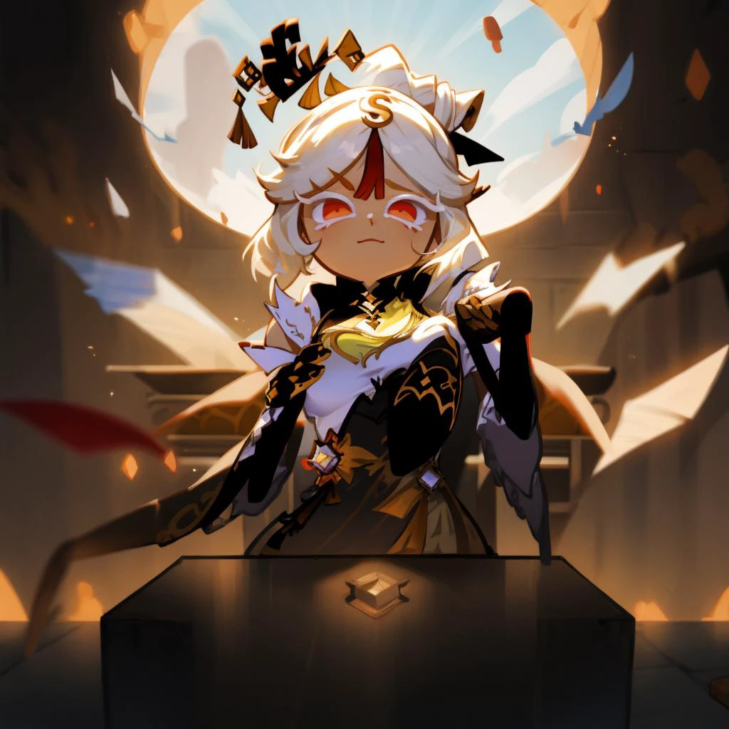 1girl, chibi, <lora:cookierun_gachasplash:1>, battle pose, <lora:ningguang2:0.9> ningguangdef <lora:genshinfull1:0.9> lisadef, lisarnd, bloom, ray tracing