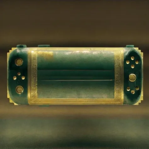 [<lora:sanxingdui-000005:1:lbw=ALL> , sanxingdui:telephone:0.8], simple background, masterpiece, best quality,  green