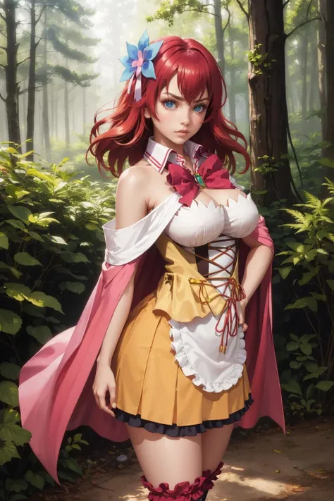 masterpiece, best quality, ultra-detailed, beautiful detailed eyes, extremely detailed eyes and face, 1girl, flarejioral, sidelocks, cleavage, cape, long sleeves, white skirt, pleated skirt, white thighhighs, boots, white footwear, cross-laced footwear, knee boots, ((large breasts)), looking at viewer, smiling, forest, cowboy shot,pink hair,masterpiece, best quality, hentai 69(sex position) ,1girl, (mature female:1.5), oral, 1boy, fellatio, hetero, 69, penis, fellatio solo focus, gathers, mature female,flare