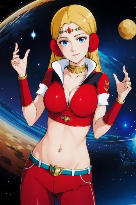 masterpiece, best quality, solo,1girl,looking at viewer,space,
<lora:BirdyShawV1:0.75>BirdyShaw,jewelry, red pants,danceing
