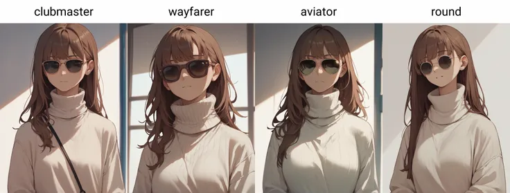 score_9, score_8_up, score_7_up, score_6_up, source_anime, <lora:rayban_sunglasses_v0.2-pony:1>
1girl, long hair, brown hair, bangs, solo,
clubmaster sunglasses,
brown-tinted sunglasses, turtleneck sweater,