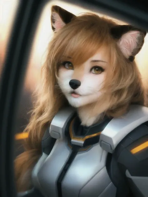 Female, (furry:1.5), portrait, cinematic, realism, photo, scifi