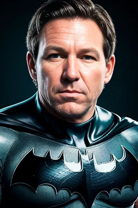 Batman, from front, super fine, lower body shot, middle-aged man, hunk, grey bodysuits, looking down and mouth wide open with shocked face, Batman kicke in the groin,