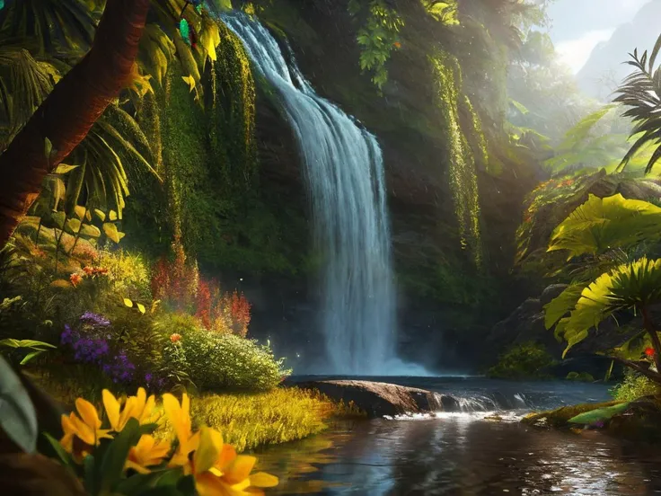 View in a lush remote, dense foliage tropical jungle, butterflies, distant waterfalls. Heavy rain.
Masterpiece, best quality, high quality, extremely detailed CG unity 8k wallpaper, oil painting, award winning photography, Bokeh, Depth of Field, HDR, bloom, Chromatic Aberration, Photorealistic, extremely detailed, trending on artstation, trending on CGsociety, Intricate, High Detail, dramatic, art by midjourney, volumetric lighting.
<lora:landscapes-6-2023-04-27-120356-6faaedf2:0.8>
<lora:[LoRa] Birch Light シラカバの光白樺樹之光 Concept (With multires noise version):1>