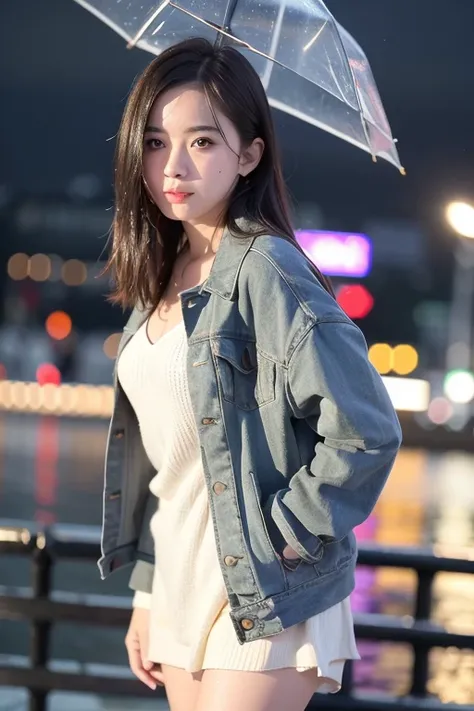 <lora:cuteGirlMix4_v10:0.5>,Cute_girl_mix4,(8k, RAW photo, best quality, masterpiece:1.2), (realistic, photo-realistic:1.37),1girl,cute,cityscape, night, rain, wet, professional lighting, photon mapping, radiosity, physically-based rendering,
