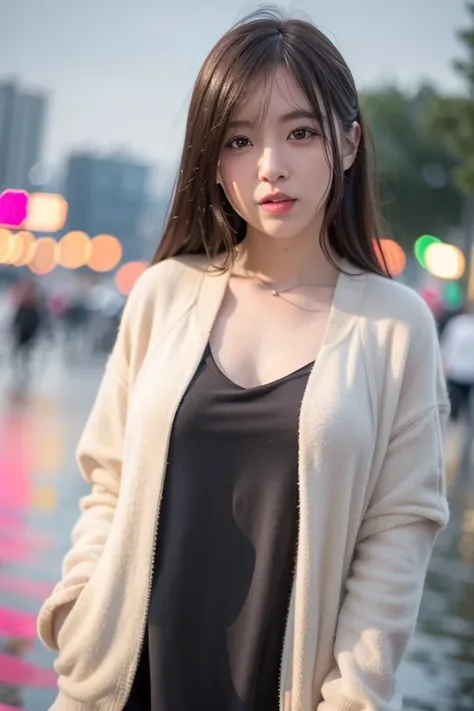 <lora:cuteGirlMix4_v10:0.5>,Cute_girl_mix4,(8k, RAW photo, best quality, masterpiece:1.2), (realistic, photo-realistic:1.37),1girl,cute,cityscape, night, rain, wet, professional lighting, photon mapping, radiosity, physically-based rendering,