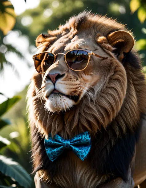 analog film photo <lora:AnimAl P FFusion v2-ep2.4:1> there is a lion wearing sunglasses and a bow tie, lion icon, safari background, lionardo davinchi, lion, lions, telegram sticker, cute lion, king, character poster, 2 d full body lion, king of the jungle, safari, dating app icon, simba, movie poster with no text, trending on dribbble.com mascot, aslan the lion, (Offset print:1.3) . shallow depth of field, vignette, highly detailed, high budget, bokeh, cinemascope, moody, epic, gorgeous, film grain, grainy . faded film, desaturated, 35mm photo, grainy, vignette, vintage, Kodachrome, Lomography, stained, highly detailed, found footage