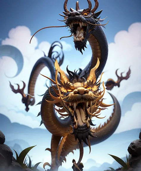 Loong,fangs,