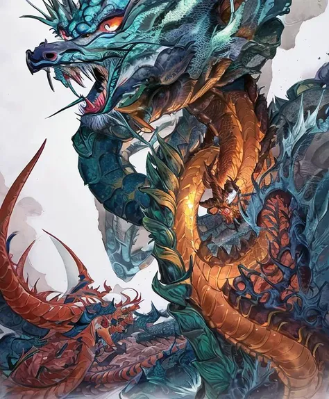 masterpiece, chinese dragon, long dragon, Loong,fangs,fantasy, mythical, art by( greg rutkowski:0.8), epic lighting, (photo realism:1.2), high quality, highly detailed, masterpiece, epic,
<lora:chilloutmixlong_v10:0.7>