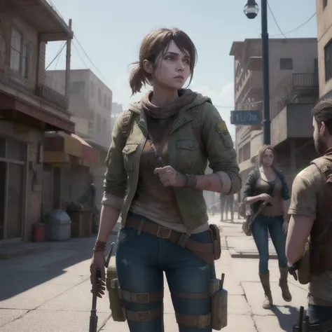 dirty people wearing rages, rugged, dirty, looking tired and in pain, (female), guards, (2male), background detailed post-apocalyptic town, people in background, full body, people upset, disgusted, NSFW, sharp focus, best quality, photorealistic, (hyperrealistic:1.2), (((professionally color graded))), volumetric lighting, ultra detailed, good anatomy, realistic shadows, realistic lighting, raytracing, (extremely detailed CG, unity), Kodachrome