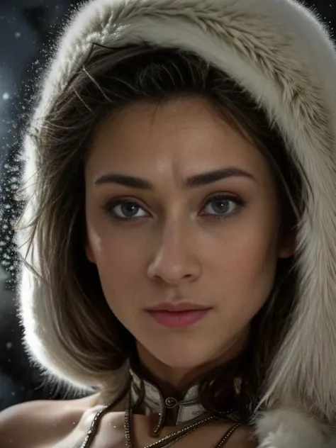 close up of a woman, winter forest, ((heavy snow)), snow in hair, natural skin texture, 24mm, 4k textures, soft cinematic light, RAW photo, photorealism, photorealistic, intricate, elegant, highly detailed, sharp focus, ((((cinematic look)))), soothing tones, insane details, intricate details, hyperdetailed, low contrast, soft cinematic light, dim colors, exposure blend, hdr, faded, BREAK
(fair skin, pale skin), large breasts, makeup, cleavage, BREAK
((night)), ((starry night sky)), ((snowing)), BREAK
((rainbow bikini)) with an open fur coat over shoulders, <lora:PO:1>,