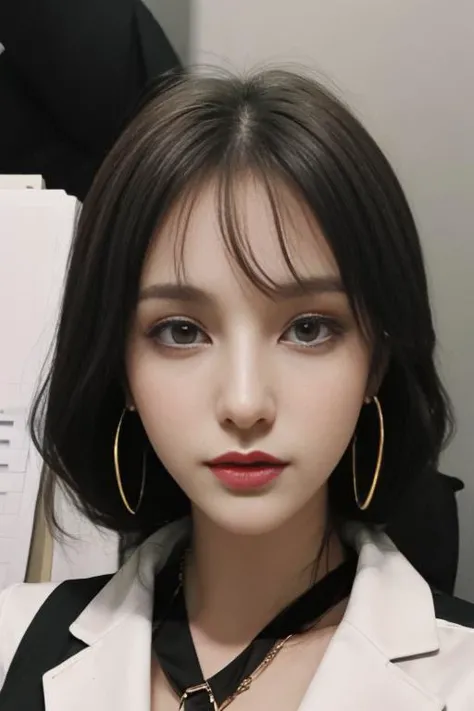 close up headshot, Masterpiece, best quality, ((crowded office)), at a ((office)), (*office* crowded with people:1.3), BREAK
1girl, cleavage, (large breasts), 4k, beautiful, looking at viewer, BREAK
business suit with (no undershirt), pencil skirt, ((black pantyhose)), suit coat, BREAK
makeup, earrings, pale skin, fair skin, white skin, BREAK
<lora:PB:1>