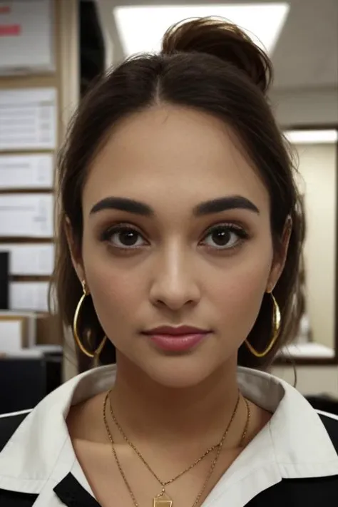 close up headshot, Masterpiece, best quality, ((crowded office)), at a ((office)), (*office* crowded with people:1.3), BREAK
1girl, cleavage, (large breasts), 4k, beautiful, looking at viewer, BREAK
business suit with (no undershirt), pencil skirt, ((black pantyhose)), suit coat, BREAK
makeup, earrings, pale skin, fair skin, white skin, BREAK
<lora:ABT:1>