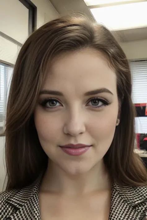 close up headshot, Masterpiece, best quality, ((crowded office)), at a ((office)), (*office* crowded with people:1.3), BREAK
1girl, cleavage, (large breasts), 4k, beautiful, looking at viewer, BREAK
business suit with (no undershirt), pencil skirt, ((black pantyhose)), suit coat, BREAK
makeup, earrings, pale skin, fair skin, white skin, BREAK
<lora:ERS:1>