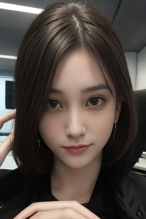 close up headshot, Masterpiece, best quality, ((crowded office)), at a ((office)), (*office* crowded with people:1.3), BREAK
1girl, cleavage, (large breasts), 4k, beautiful,  looking at viewer,  BREAK
business suit with (no undershirt), pencil skirt, ((black pantyhose)), suit coat, BREAK
 makeup, earrings, pale skin, fair skin, white skin, BREAK
<lora:MCZ:1>