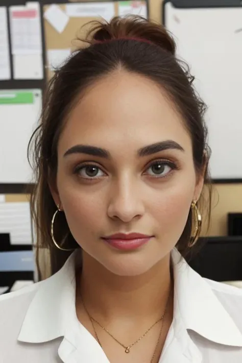 close up headshot, Masterpiece, best quality, ((crowded office)), at a ((office)), (*office* crowded with people:1.3), BREAK
1girl, cleavage, (large breasts), 4k, beautiful, looking at viewer, BREAK
business suit with (no undershirt), pencil skirt, ((black pantyhose)), suit coat, BREAK
makeup, earrings, pale skin, fair skin, white skin, BREAK
<lora:ABT:1>