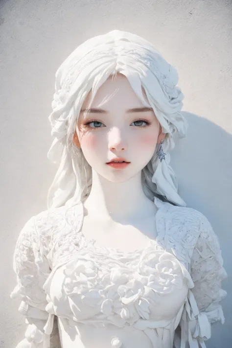 snowman,<lora:snowman:0.8>,
by Steve Henderson,1girl,perfect face,full figure,(white, Minimalism but extremely beautiful:1.4),(intricate details, masterpiece, best quality:1.4),in the style of nicola samori,
Cel Shaded Art,2D,flat color,toon shading,cel shaded style,looking at viewer,