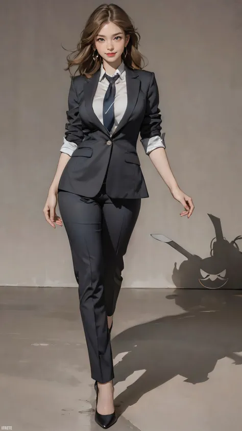 medium hair,((angry smile face)),dark blonde hair, hazel eyes, large_pupil, (pale_Face:1.1),
large_breast, wide_hip, thick_thigh, slender, shiny_and_glossy_skin,
(full_body:1.2),
outdoor, everest,
formal_office_suit, pants, blazers, pumps, tie,
beautiful, high quality, detailed skin, best quality, realistic, High definition, High quality texture, (realistic, realistic_background, high_resolution, distinct_image:1.2), (extremely intricate, detailed light, detailed shadow:1.1), (F4, 1/800s, ISO 100, RAW),