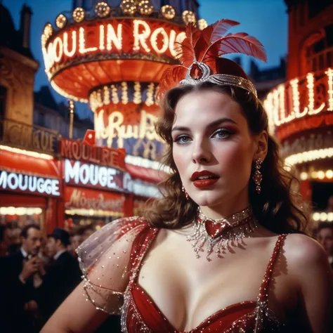 moulinrouge portrait of a girl <lora:moulinrouge:1>