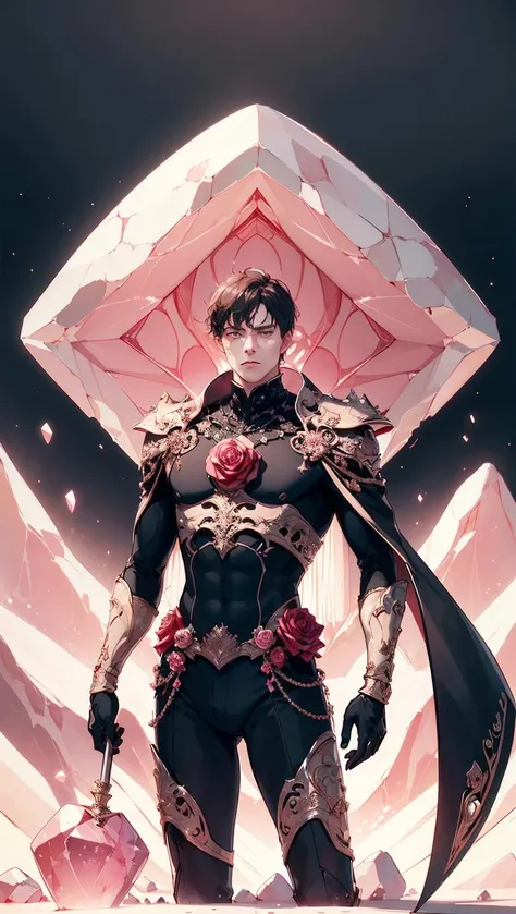 <lora:RoseQuarzAI_style-000010:0.6> (RoseQuarzAI, rose, gems:1.2) A sad man wearing a stunning vantablack suit, standing in the middle of a white sand desert, stunning photo, vast expanse, lonely, 8k photo, surreal, intricate, detailed, (masterpiece)