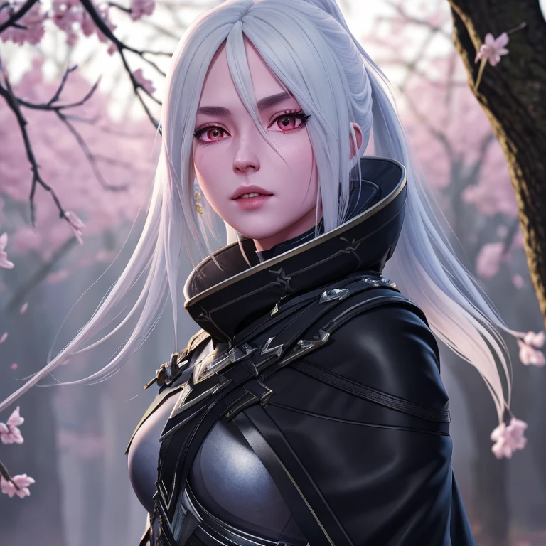1girl, 3d, armor, blonde_hair, blurry, blurry_background, blurry_foreground, boots, branch, cherry_blossoms, depth_of_field, long_hair, looking_at_viewer, motion_blur, photo_\(medium\), photo_background, solo, tree,, complex 3d render ultra detailed, 150 mm, vibrant details, luxurious, lace, hyperrealistic, anatomical, facial muscles, elegant, beautiful background, octane render, H. R. Giger style, 8k, best quality, masterpiece, illustration, extremely detailed ,CG ,unity ,wallpaper, (realistic, photo-realistic:1),Amazing, finely detail, masterpiece,best quality,official art, extremely detailed CG unity 8k wallpaper, absurdres, incredibly absurdres, <lora:drowranger:0.6>