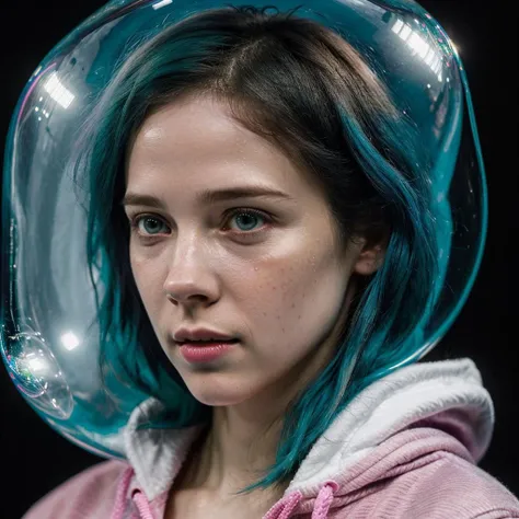Produce a surreal image of a person nude (FLOATING IN A BUBBLE:1.1) UNDERWATER IN ATLANTIS, SoleneRigot SceneKidNogenderNoT4N, subsurface scattering, ultra hd, 4k, high def, Photorealistic, Hyperrealistic, Hyper detailed, analog style, soft lighting, realistic, heavy shadow, masterpiece, best quality, ultra realistic, 8k, golden ratio, Intricate, High Detail, film photography,