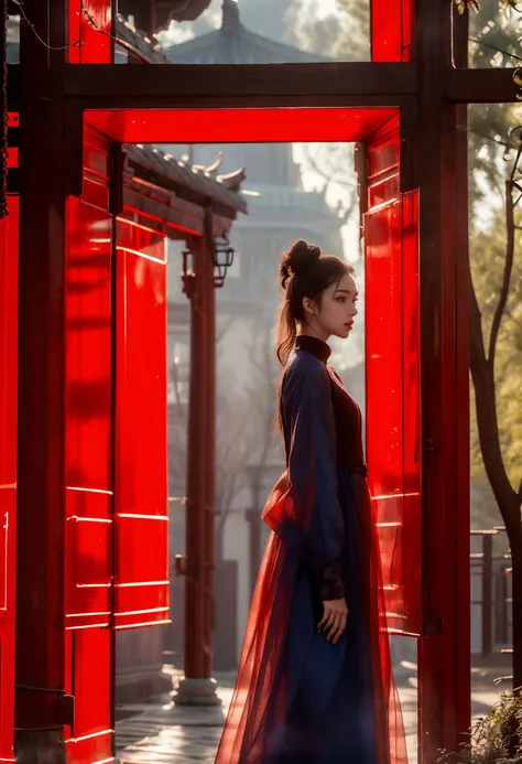 <lora:~Q?-[ xuer Palace gate:0.8>,